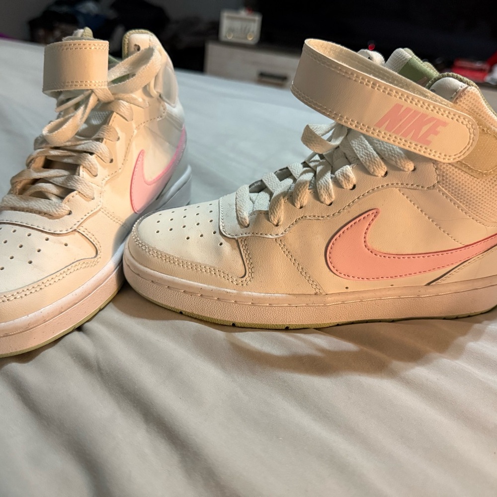 Nike High-Tops with Pink Accents
